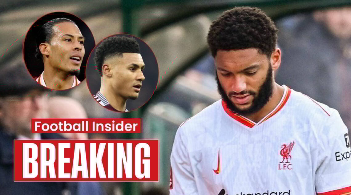 Joe Gomez Virgil van Dijk Ollie Watkins, Liverpool Aston Villa
