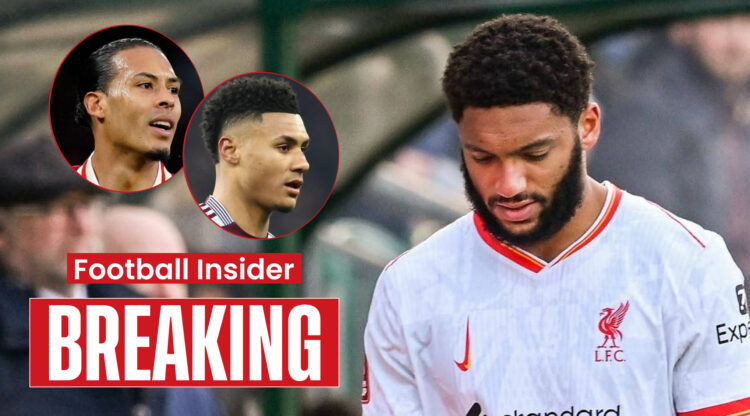 Joe Gomez Virgil van Dijk Ollie Watkins, Liverpool Aston Villa