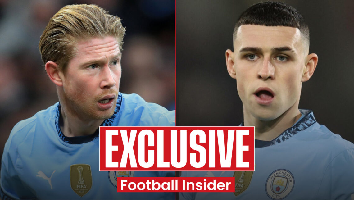 Kevin De Bruyne Phil Foden Manchester City