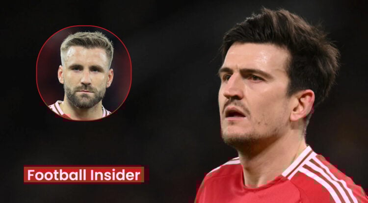 Harry Maguire with Luke Shaw