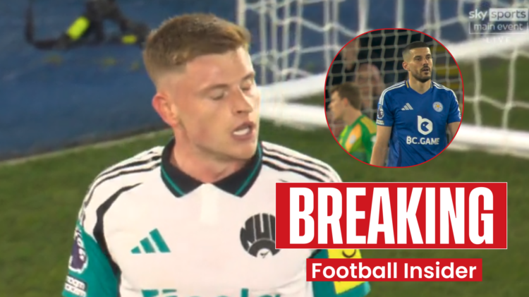 Newcastle winger Harvey Barnes and Leicester defender Conor Coady