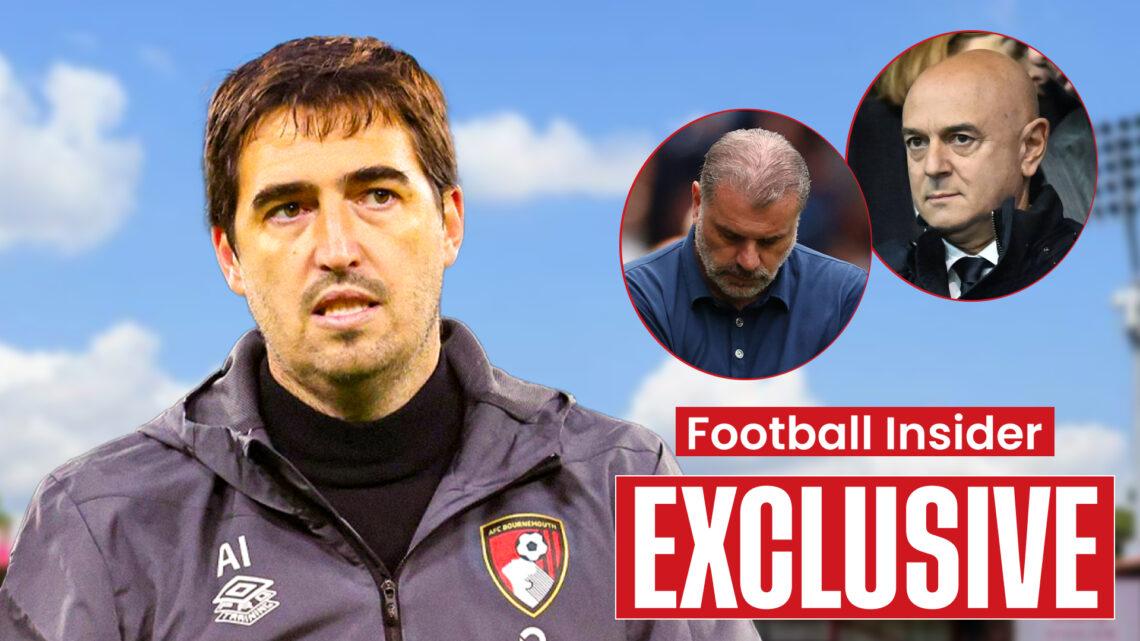 Andoni Iraola Ange Postecoglou Daniel Levy, Bournemouth Tottenham