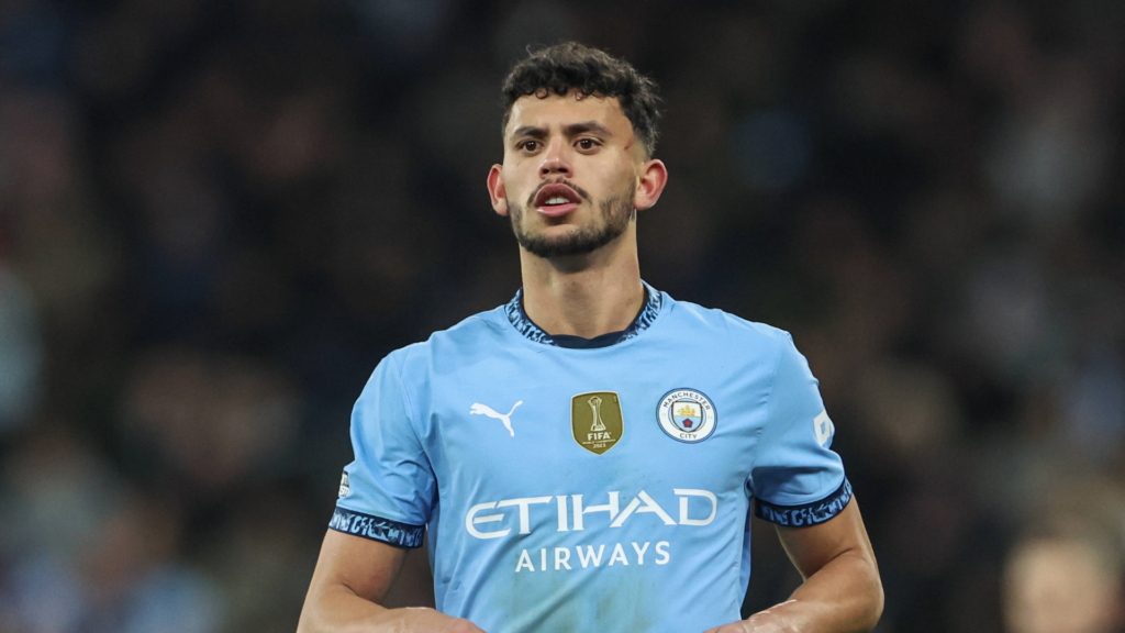 Man City midfielder Matheus Nunes