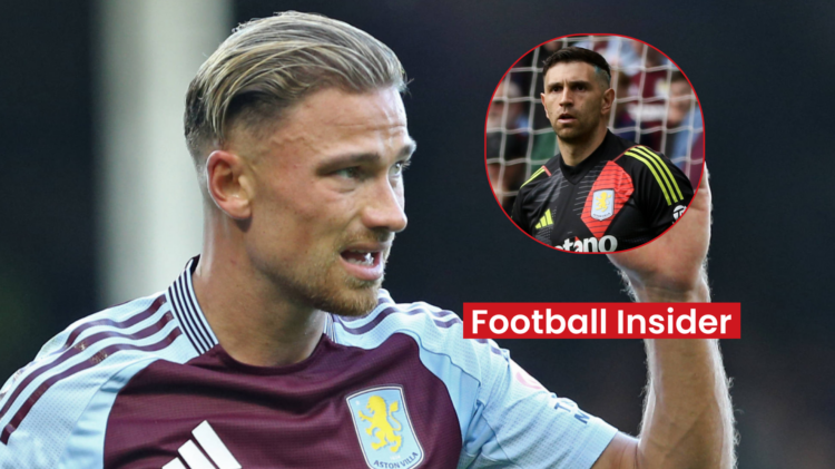Matty Cash Emi Martinez Aston Villa