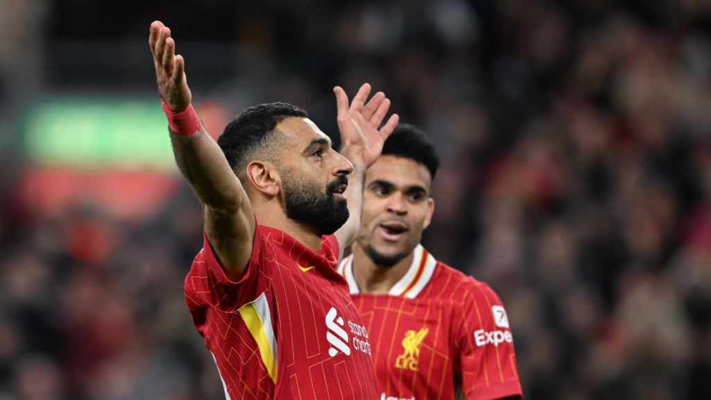 Mohamed Salah Liverpool celebration