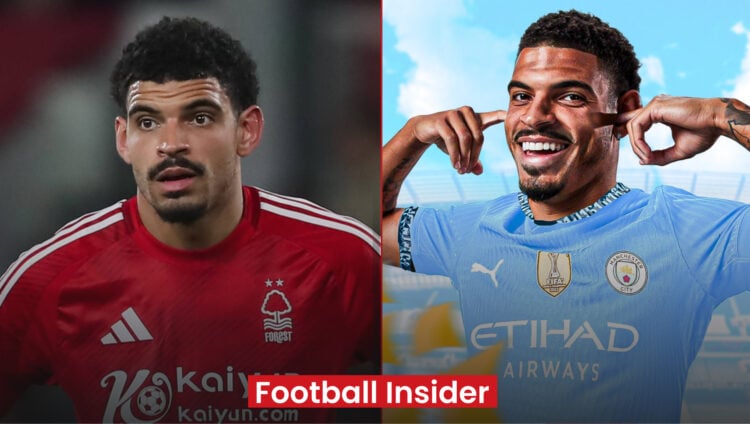 Nottingham Forest midfielder Morgan Gibbs-White has been linked to Man City