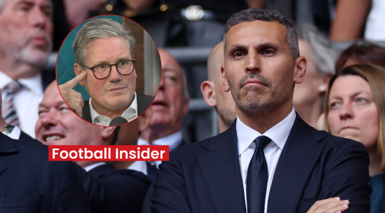 Man City chairman Khaldoon Al Mubarak and Prime Minister Kier Starmer