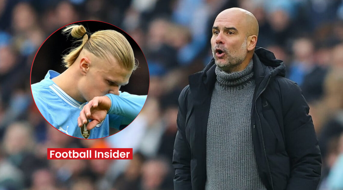 Pep Guardiola, Erling Haaland, Man City