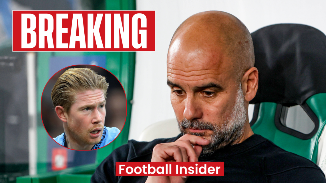 Pep Guardiola Man City Kevin De Bruyne