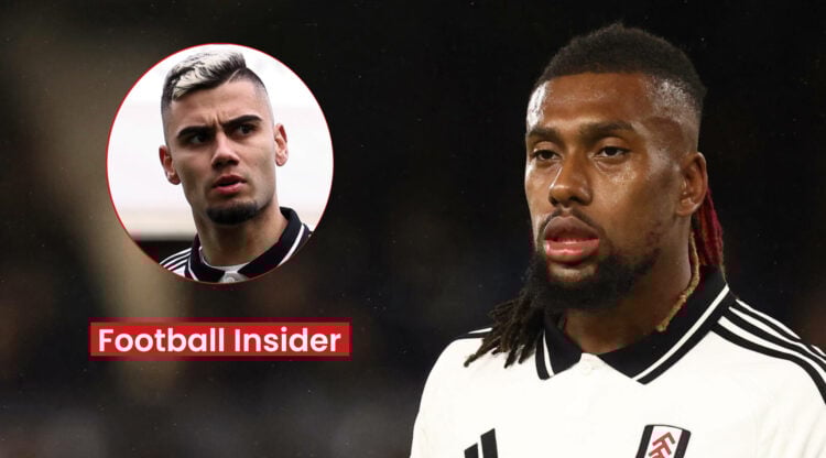 Fulham players Alex Iwobi and Andreas Pereira