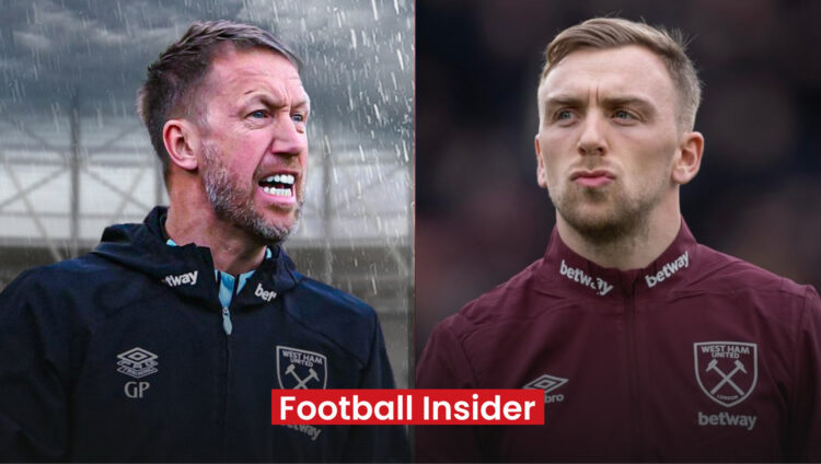 West Ham manager Graham Potter and winger Jarrod Bowen