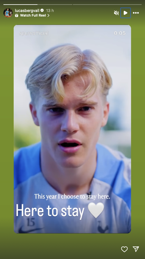 Lucas Bergvall Instagram