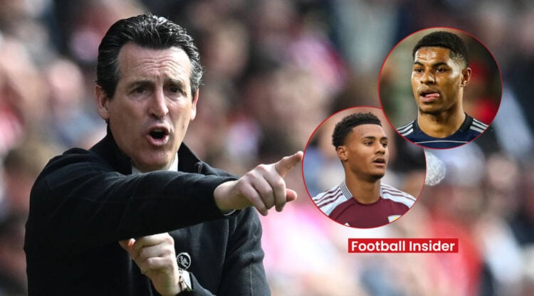 Unai Emery, Ollie Watkins, Marcus Rashford, Aston Villa