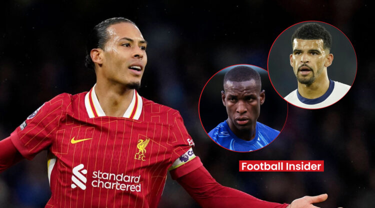 Virgil van Dijk, Nicolas Jackson, Dominic Solanke, Liverpool