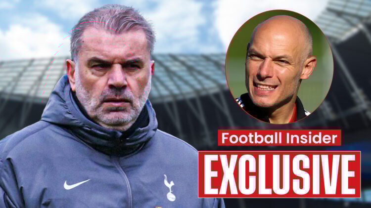 Tottenham manager Ange Postecoglou and PGMOL chief Howard Webb