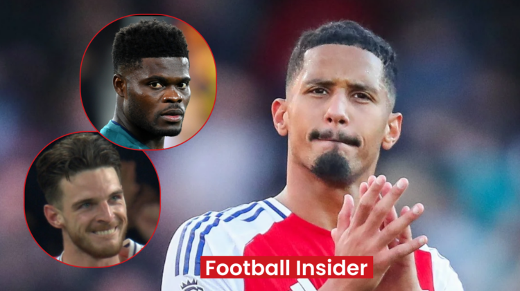 William Saliba Thomas Partey Declan Rice Arsenal