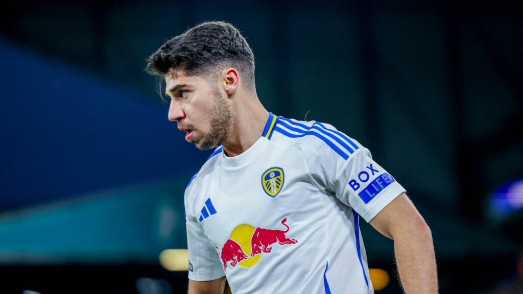 Manor Solomon in action for Leeds United