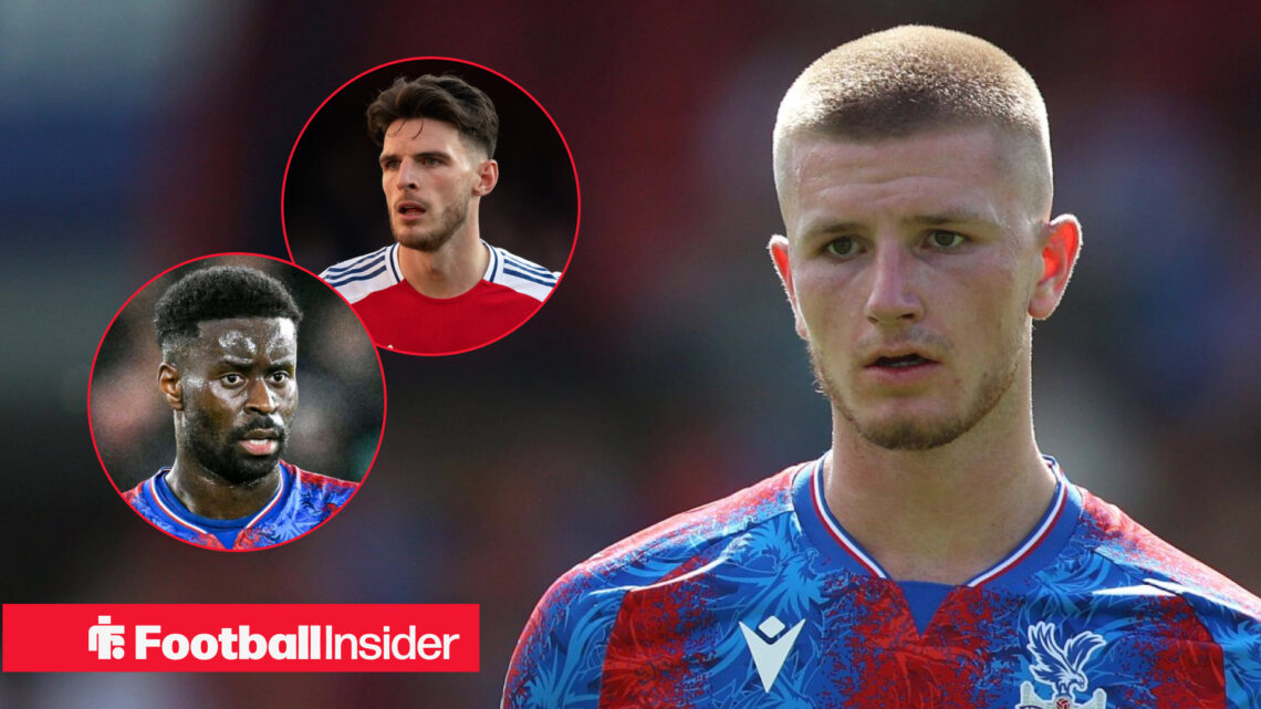 Adam Wharton, Marc Guehi, Declan Rice, Crystal Palace