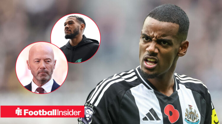 Alexander Isak, Joelinton, Alan Shearer, Newcastle United