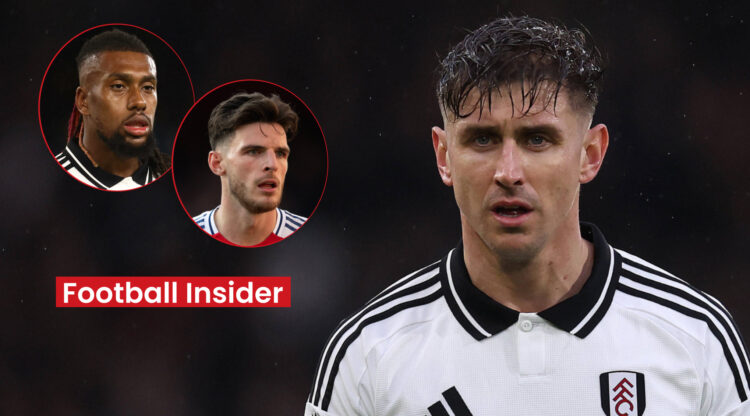 Tom Cairney Alex Iwobi Declan Rice, Fulham Arsenal