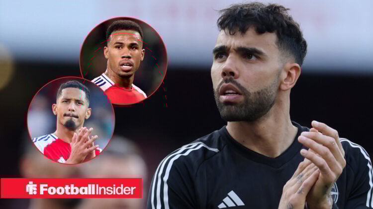 David Raya, William Saliba, Gabriel Magalhaes, Arsenal