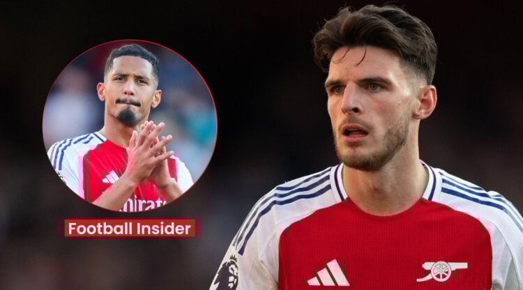Declan Rice, William Saliba, Arsenal