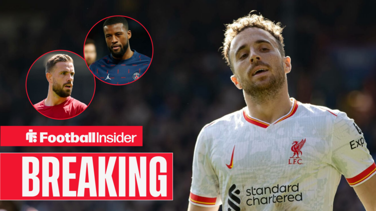 Diogo Jota, Jordan Henderson, Gini Wijnaldum, Liverpool
