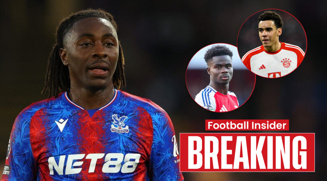 Eberechi Eze, Bukayo Saka, Jamal Musiala, Crystal Palace
