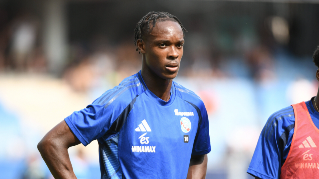 Strasbourg striker Emanuel Emegha