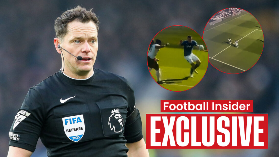 Darren England Adama Traore Vitaliy Mykolenkyo, PGMOL Fulham Everton