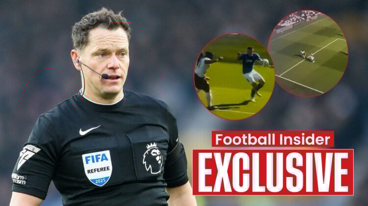 Darren England Adama Traore Vitaliy Mykolenkyo, PGMOL Fulham Everton