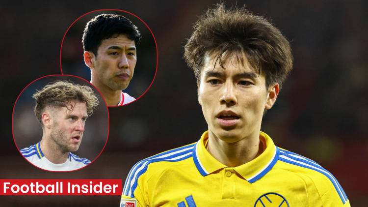 Joe Rodon Wataru Endo Ao Tanaka Leeds United