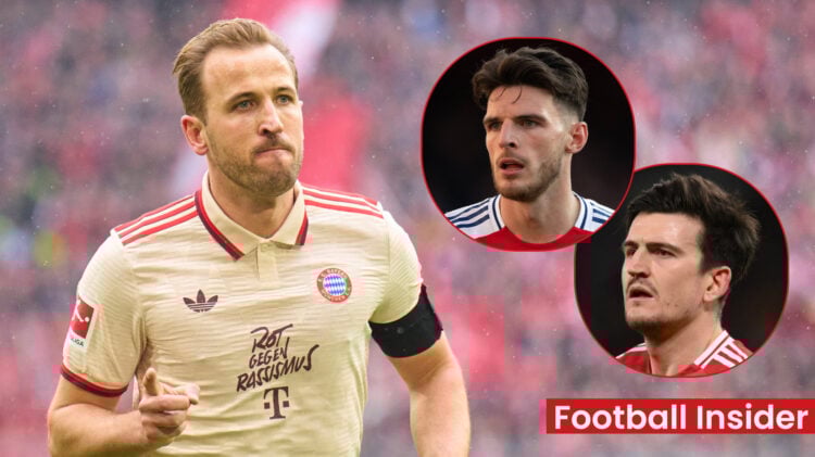 Harry Kane Declan Rice Harry Maguire