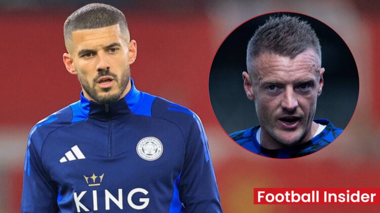 Conor Coady Jamie Vardy Leicester City