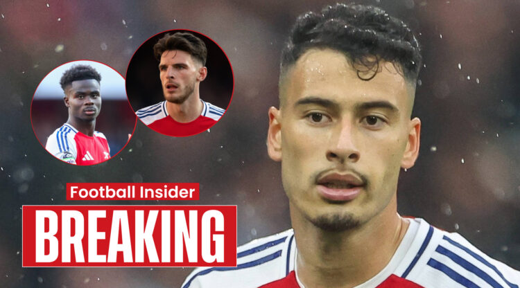 Gabriel Martinelli, Bukayo Saka, Declan Rice, Arsenal