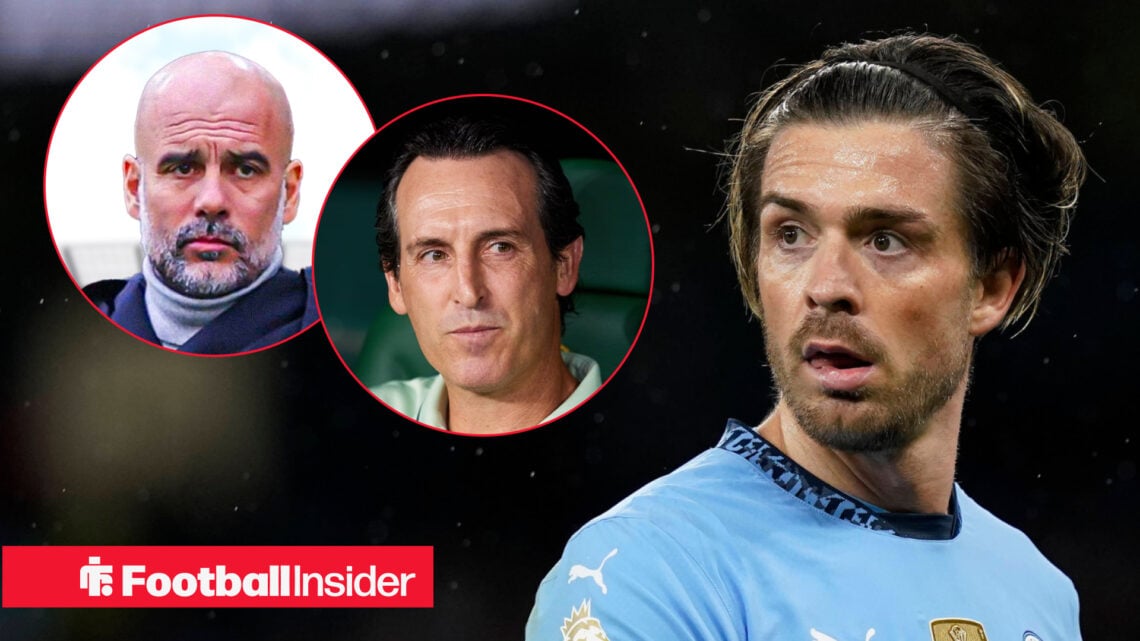 Jack Grealish Pep Guardiola Unai Emery, Aston Villa