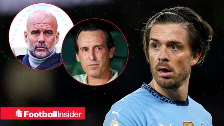 Jack Grealish Pep Guardiola Unai Emery, Aston Villa