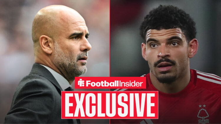 Pep Guardiola Morgan Gibbs-White Man City