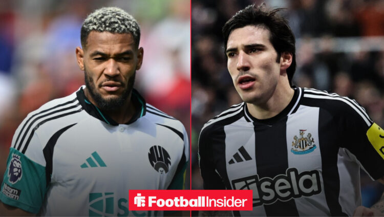 Joelinton Sandro Tonali Newcastle
