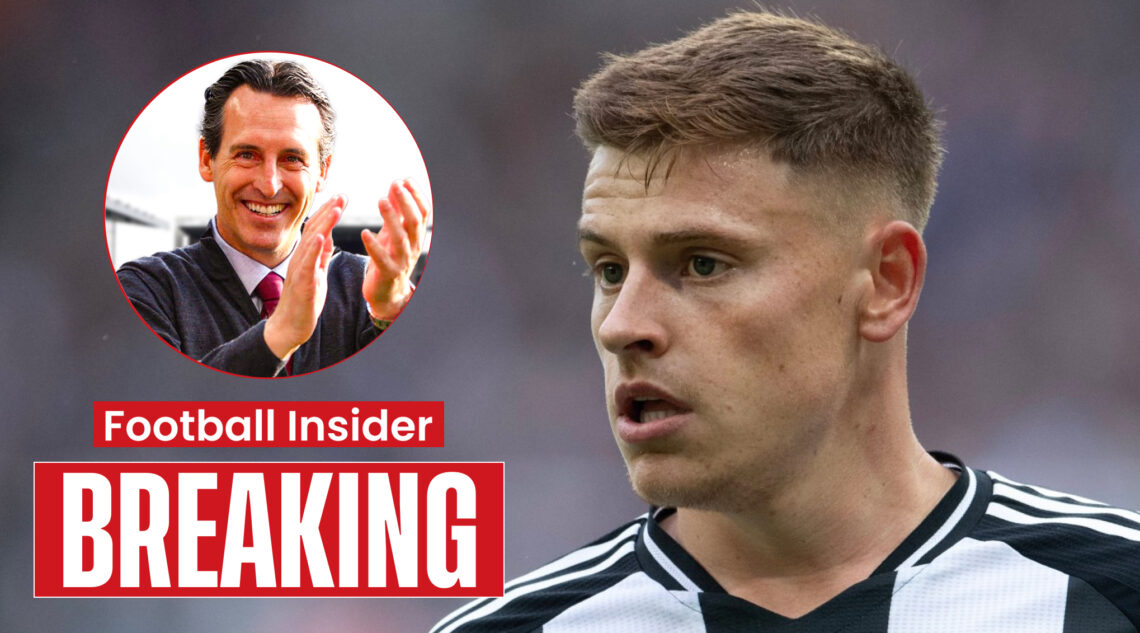 Harvey Barnes, Unai Emery, Aston Villa