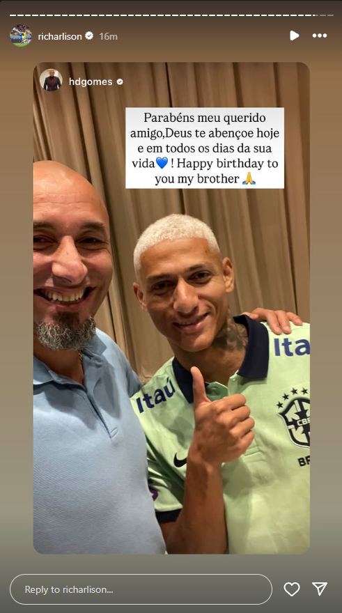 Heurelho Gomes Richarlison Instagram