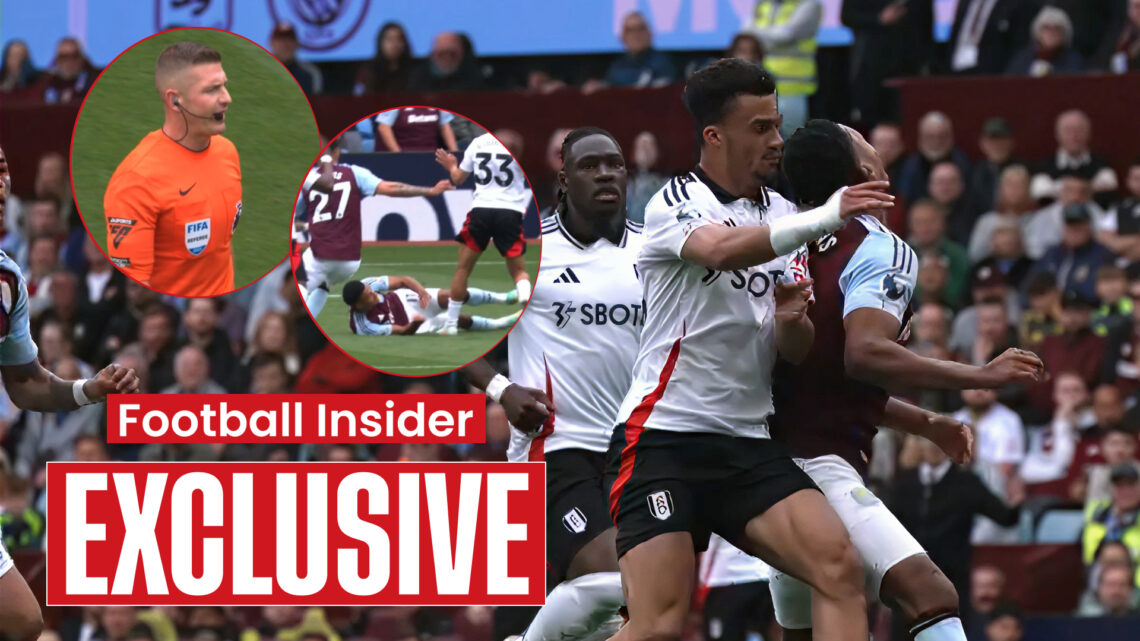 Antonee Robinson Ollie Watkins Rob Jones, Fulham Aston Villa PGMOL