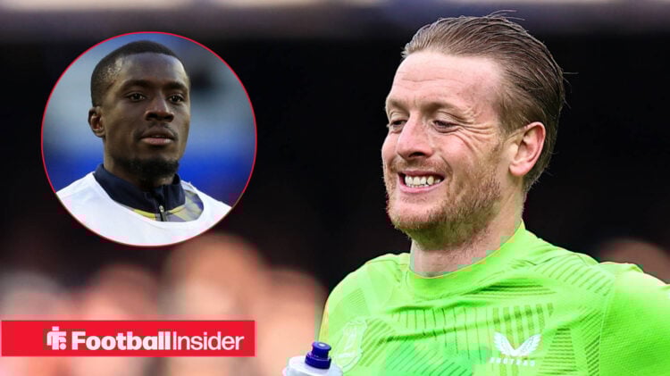 Jordan Pickford, Idrissa Gueye, Everton
