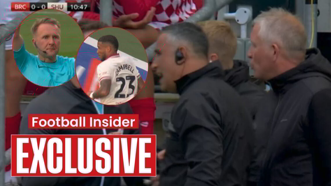 Oliver Langford Chris Wilder Tyrese Campbell, Sheffield United