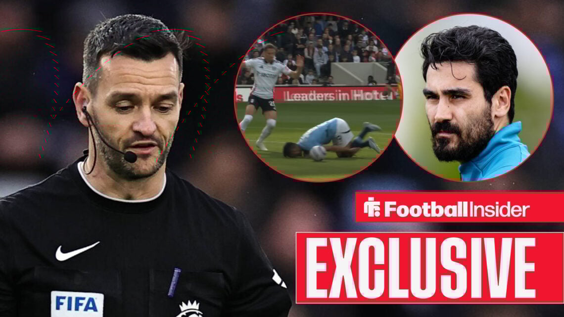 Andy Madley Ilkay Gundogan Sasa Lukic, PGMOL Man City Fulham