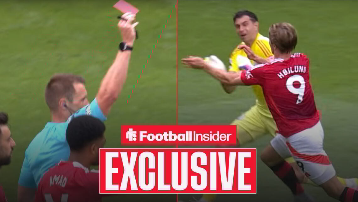 Thomas Bramall Rasmus Hojlund Emi Martinez, PGMOL Man United Aston Villa