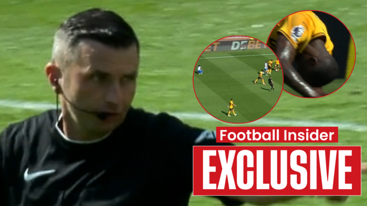 Michael Oliver Toti Gomes Wolves Tariq Lamptey Brighton