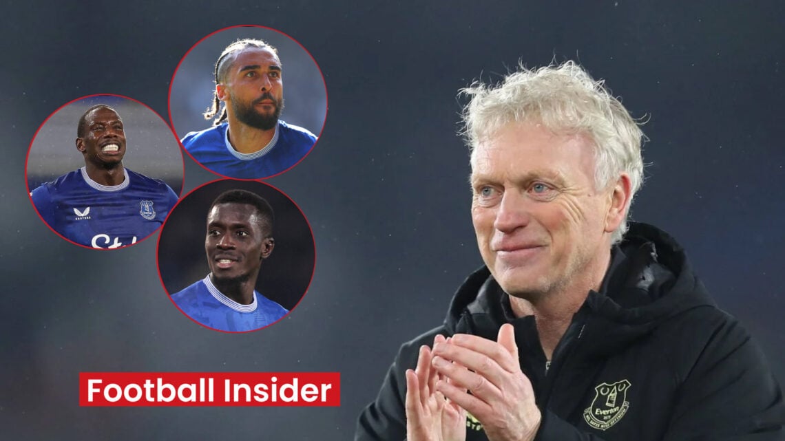 David Moyes, Idrissa Gueye. Dominic Calvert-Lewin, Abdoulaye Doucoure