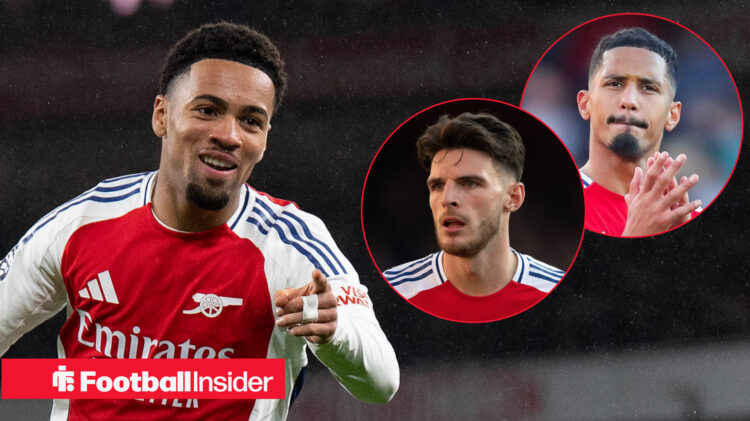 Ethan Nwaneri Declan Rice William Saliba, Arsenal