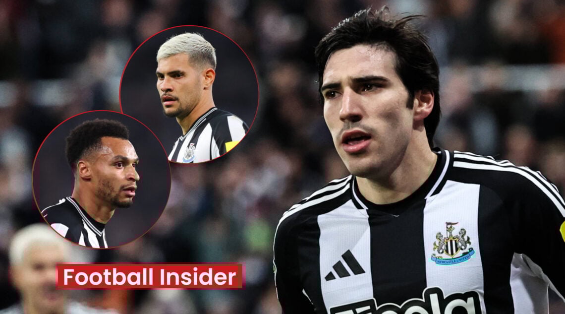 Sandro Tonali, Jacob Murphy, Bruno Guimaraes, Newcastle United